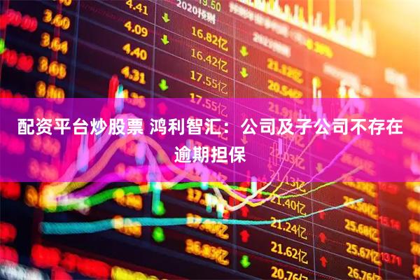 配资平台炒股票 鸿利智汇：公司及子公司不存在逾期担保